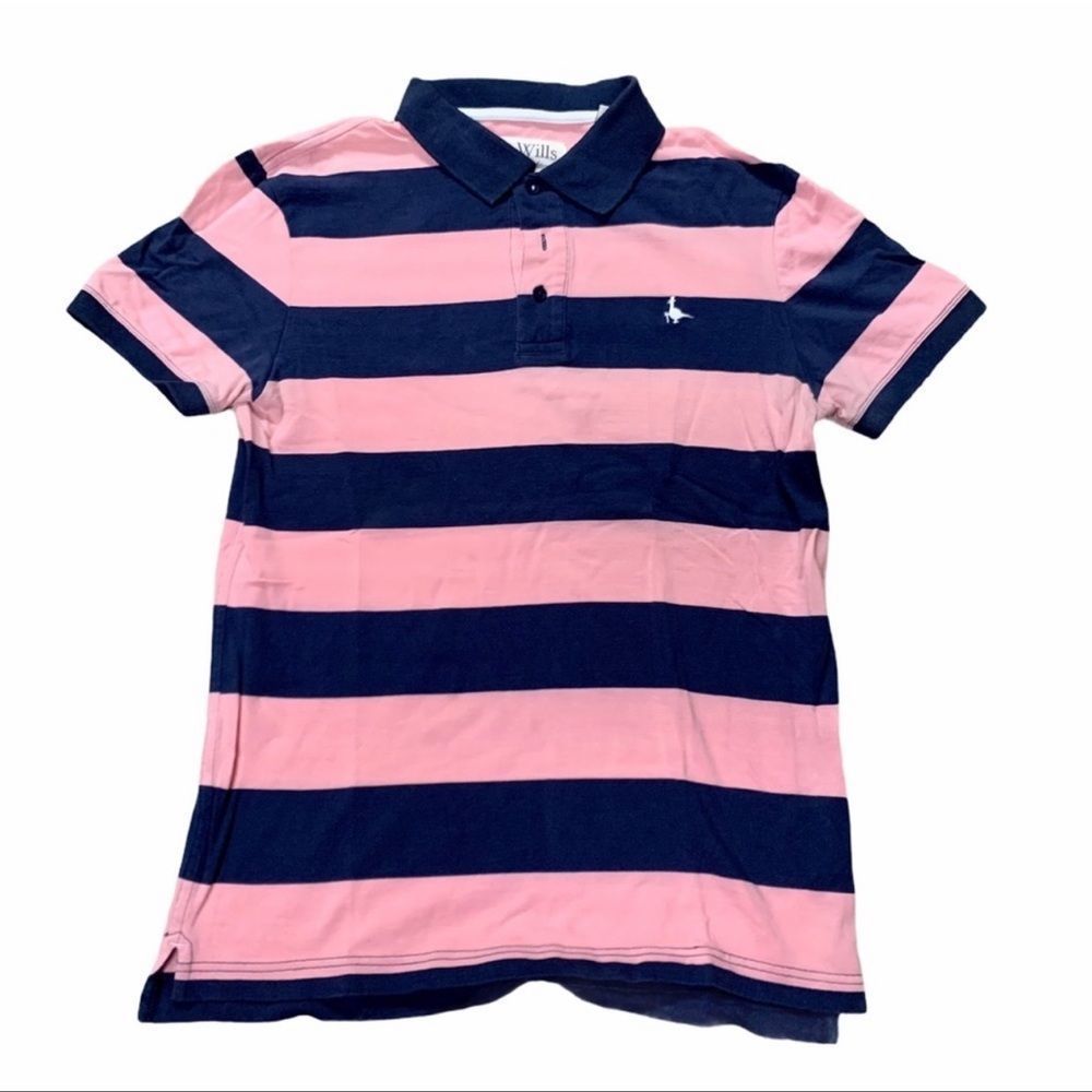 Jack Wills Cotton Striped Polo Small